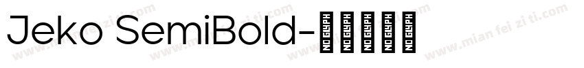 Jeko SemiBold字体转换